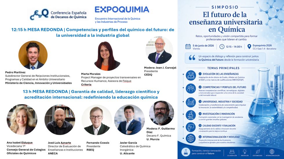 Simposio en Expoquimia 2026: El Futuro de la enseñanza universitaria en Química